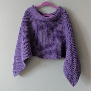 Little Girls Knit Cape